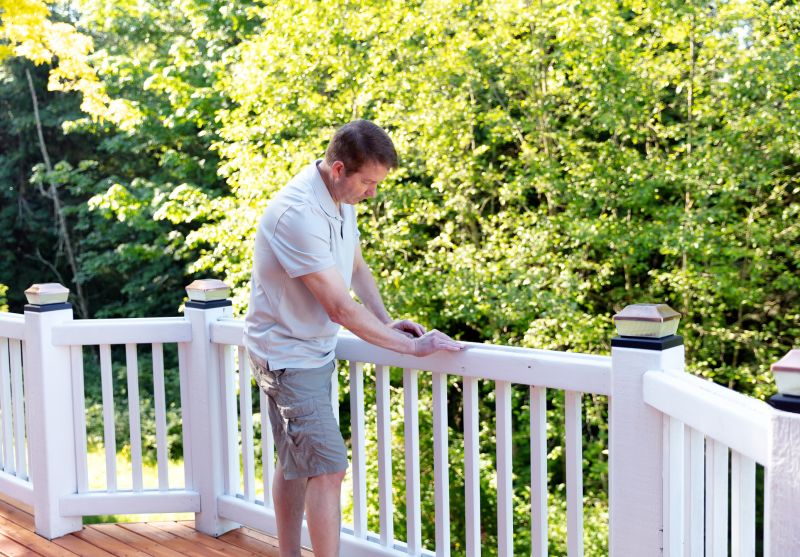Wood Stair Railing Repair in Kansas City, KS
